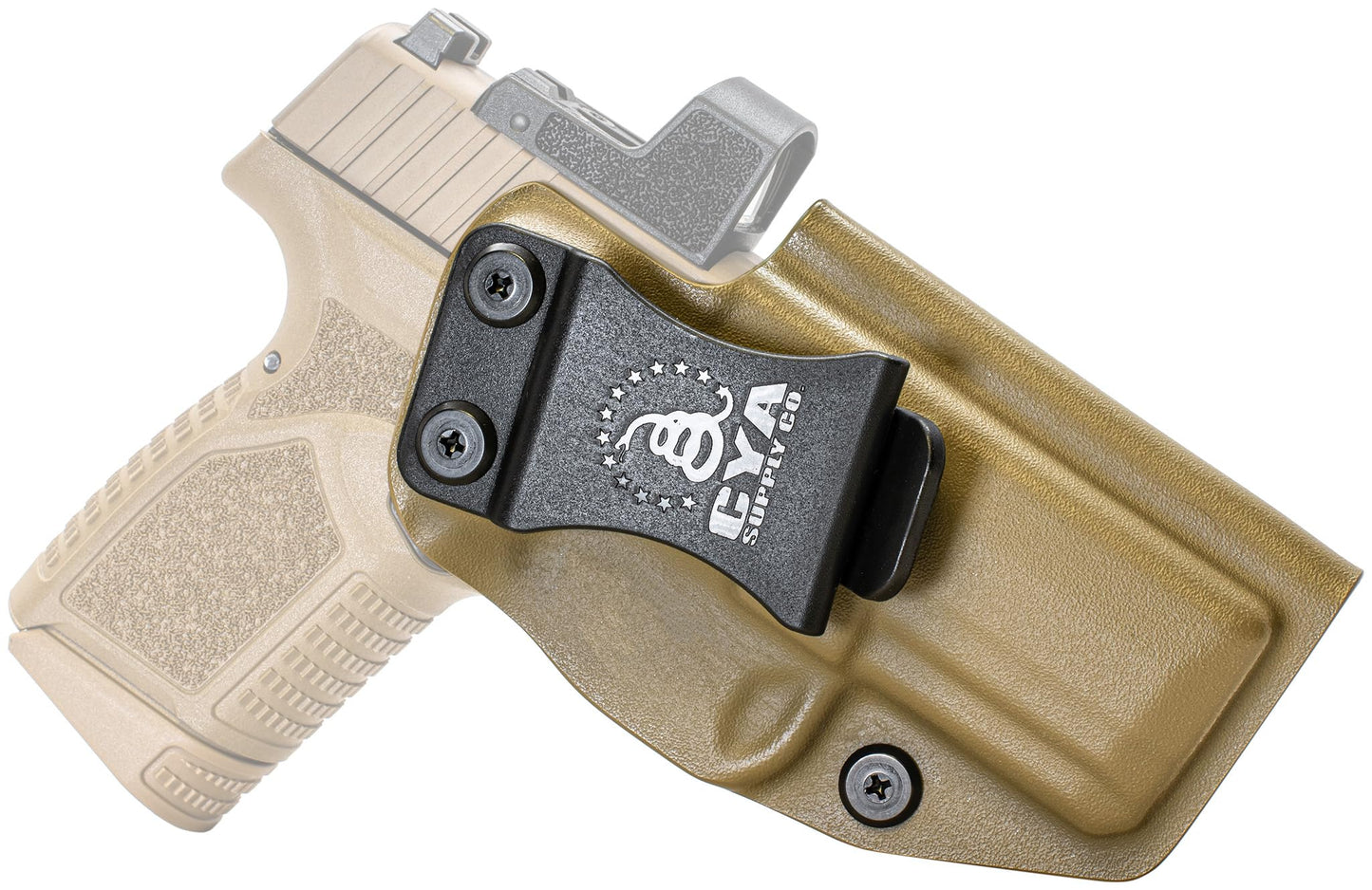 CYA Supply Co. Base Optics Ready (Flat Dark Earth) Inside Waistband Holster Concealed Carry IWB Veteran Owned Company Fits