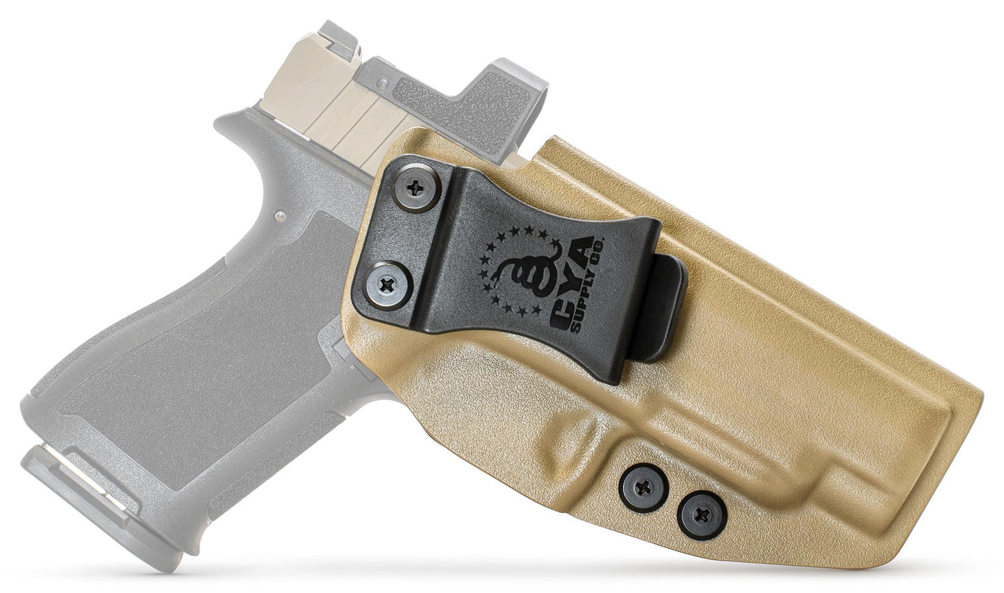 CYA Supply Co. Base Optics Ready (Flat Dark Earth) Inside Waistband Holster Concealed Carry IWB Veteran Owned Company Fits