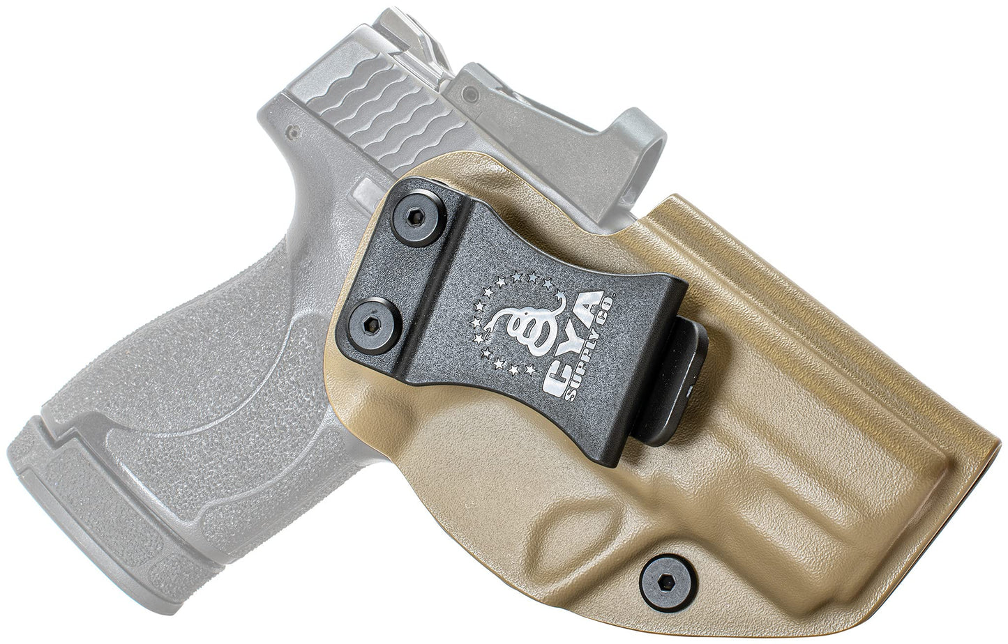 CYA Supply Co. Base Optics Ready (Flat Dark Earth) Inside Waistband Holster Concealed Carry IWB Veteran Owned Company Fits