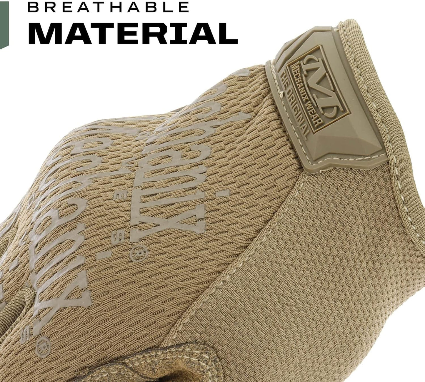 Mechanix Wear: The Original Coyote Tactical Work Gloves with Secure Fit, Flexible Grip for Multi-purpose Use, Durable Touchscreen Safety Gloves for Men (Large, Coyote Brown)