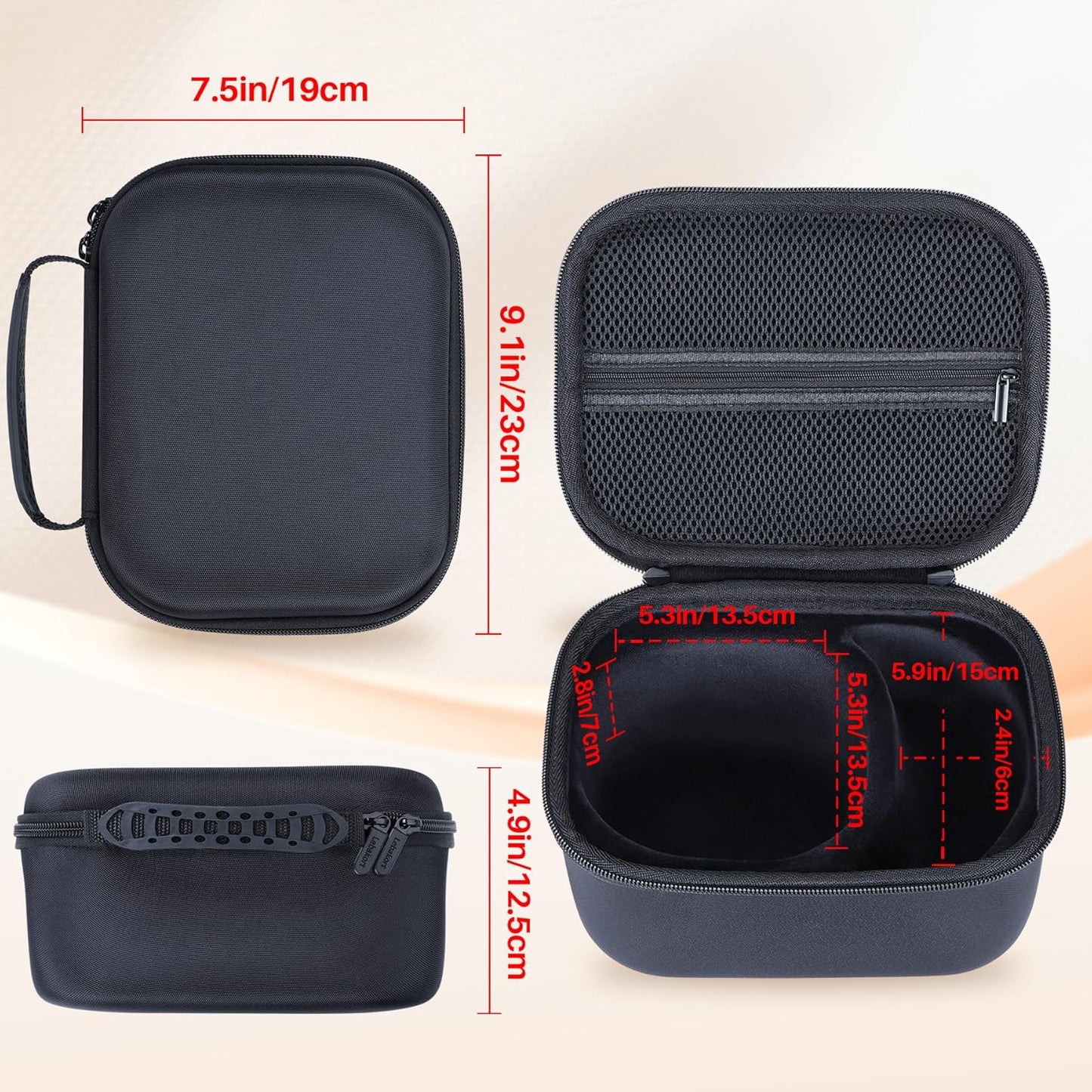 Storage Case Compatible with Walkers Razor Slim/Howard Leight Honeywell Impact Sport/PROHEAR 066 030 Electronic Shooting Earmuffs Hearing Protection Muffs