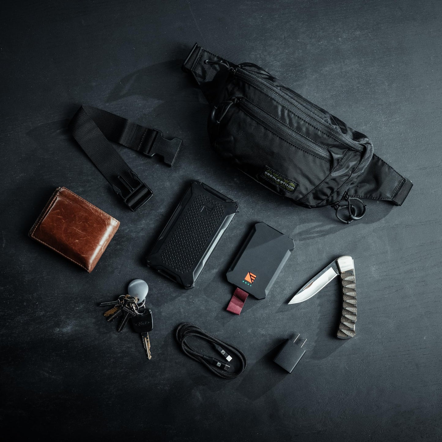 Eberlestock Bando Bag - Tactical Men's Fanny Pack w/Adjustable Waist Belt, Zippered Pockets, Compact Lightweight Belt Bag