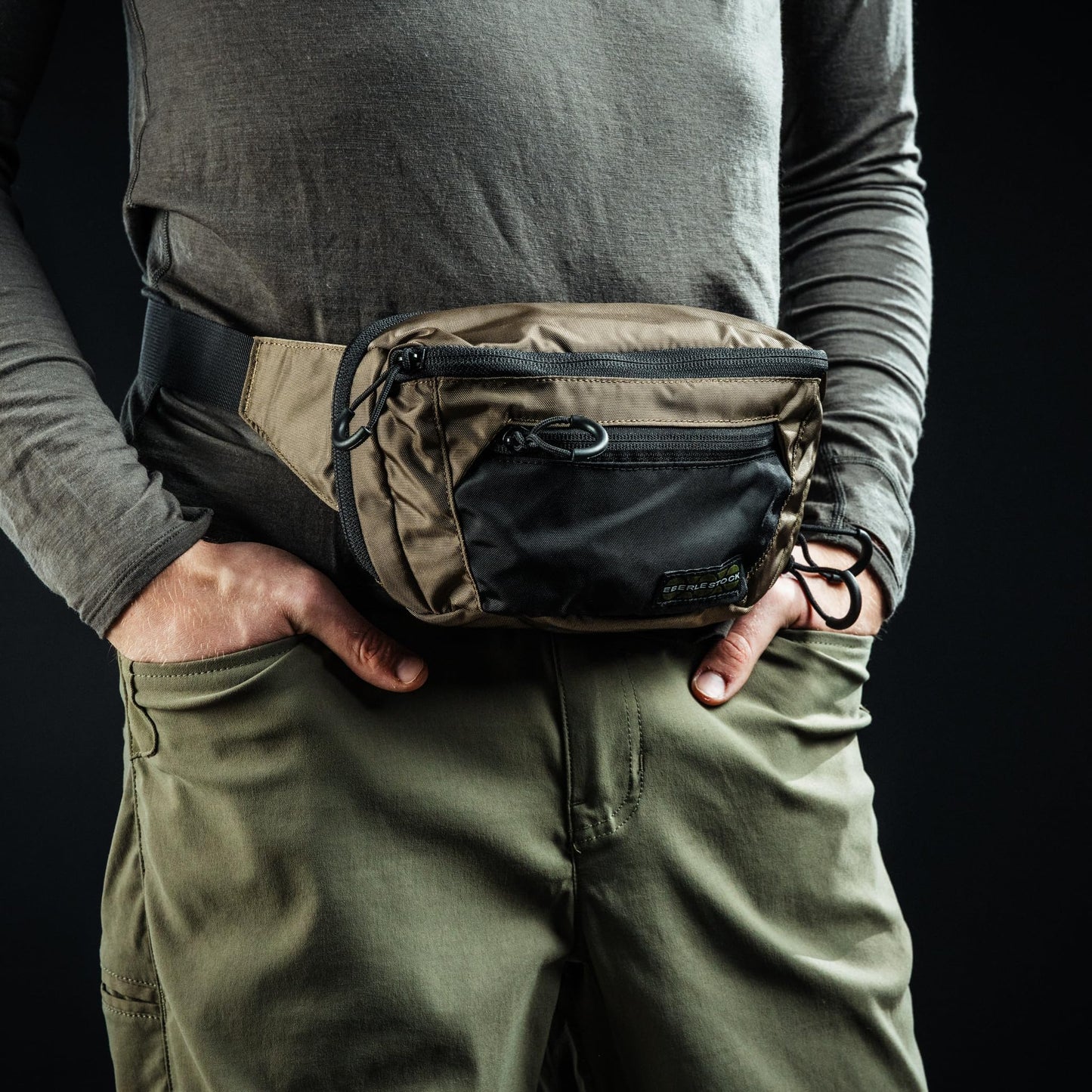 Eberlestock Bando Bag - Tactical Men's Fanny Pack w/Adjustable Waist Belt, Zippered Pockets, Compact Lightweight Belt Bag